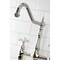 Kingston Brass KS1276PXBS Heritage Bridge Kitchen Faucet W/ Brass Sprayer, Nickel KS1276PXBS - alternate 6